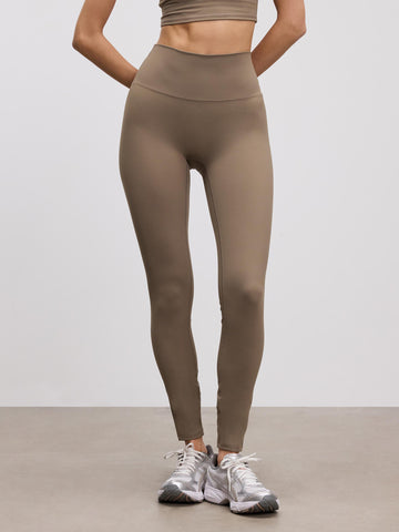 Womens Active Legging in Taupe