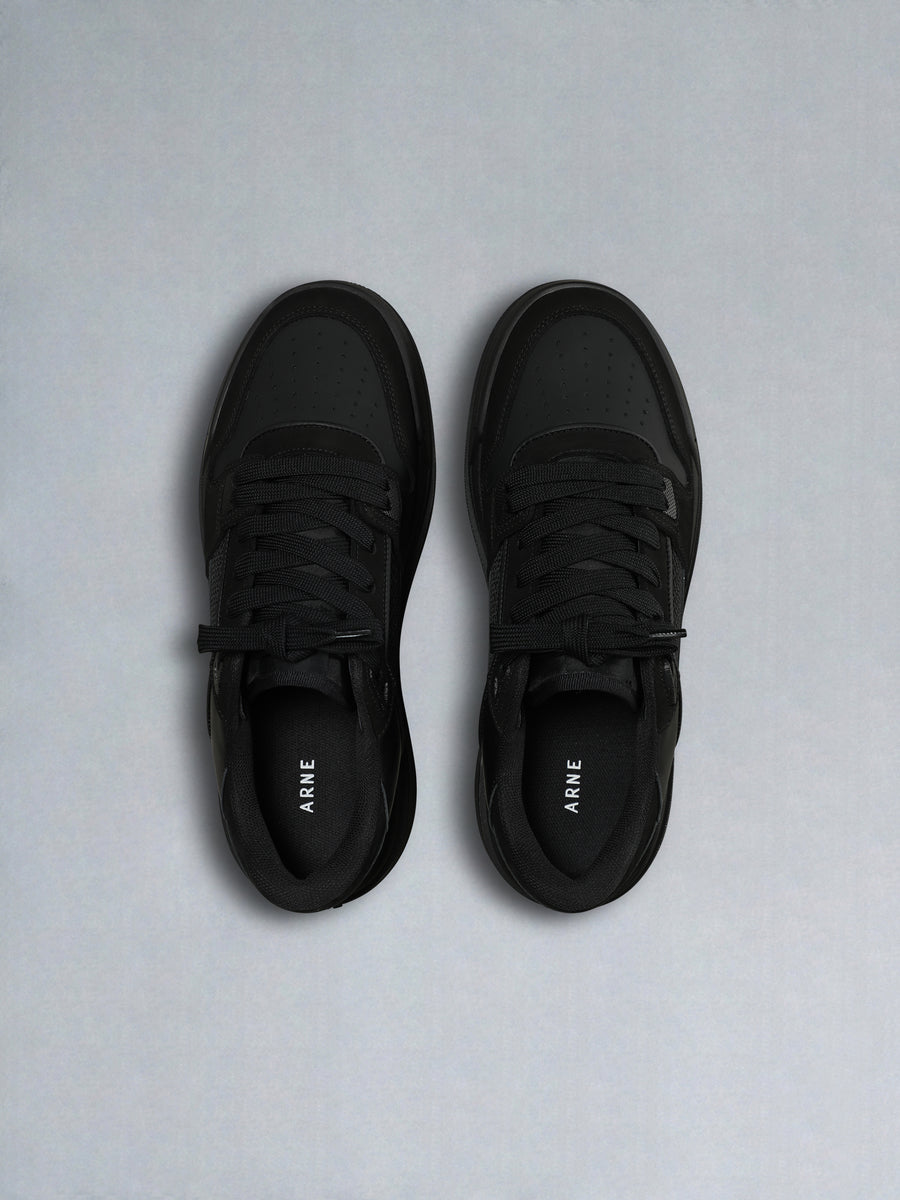 Basket Trainer in Triple Black