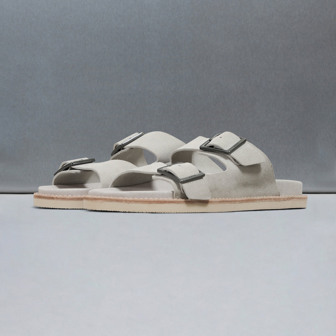 Suede Sandal in Grey