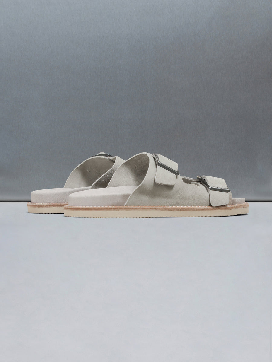 Suede Sandal in Grey