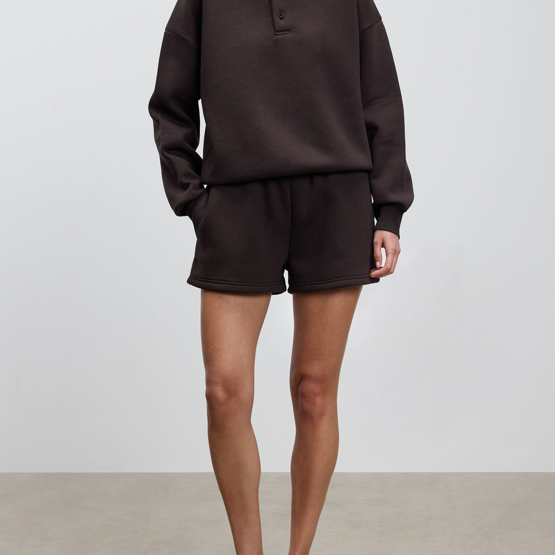 Womens Neoprene Short in Brown