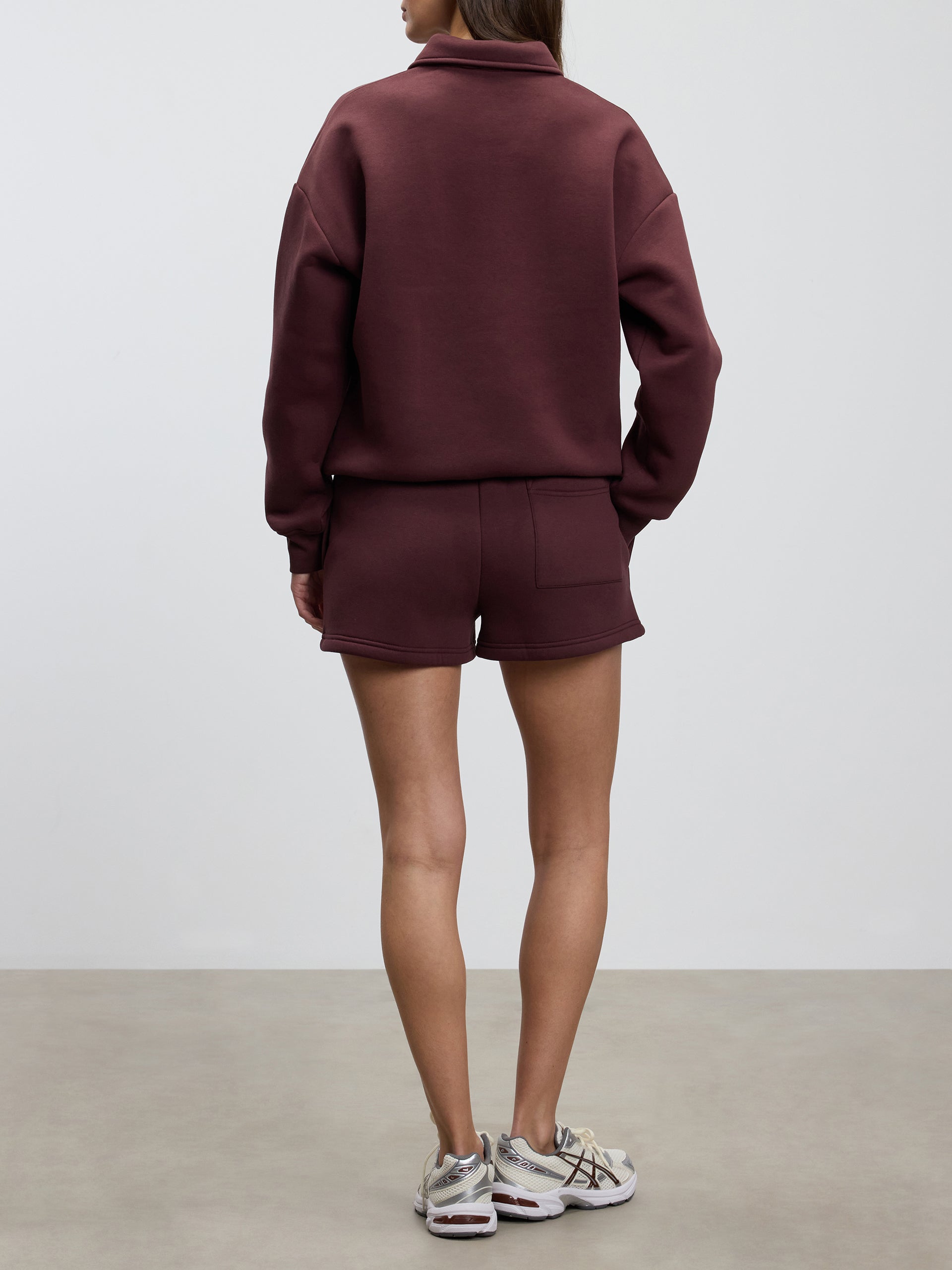 Womens Neoprene Short in Burgundy
