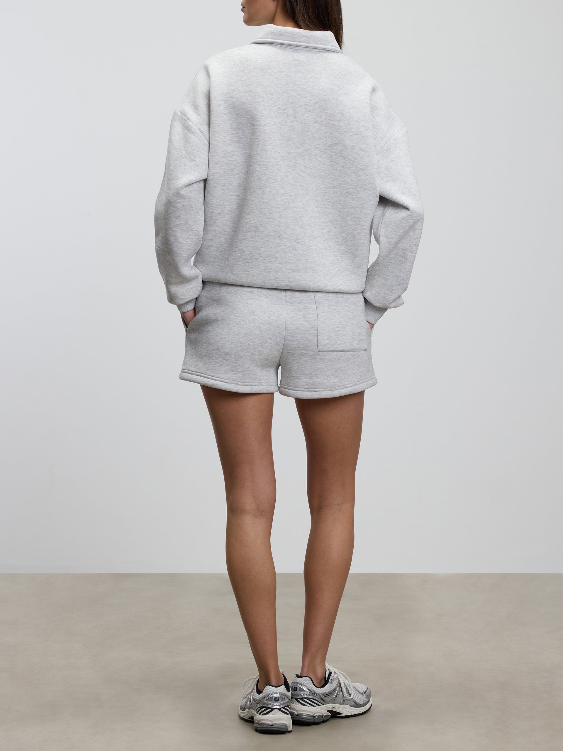 Womens Neoprene Short in Marl Grey