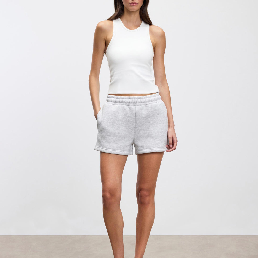 Womens Neoprene Short in Marl Grey