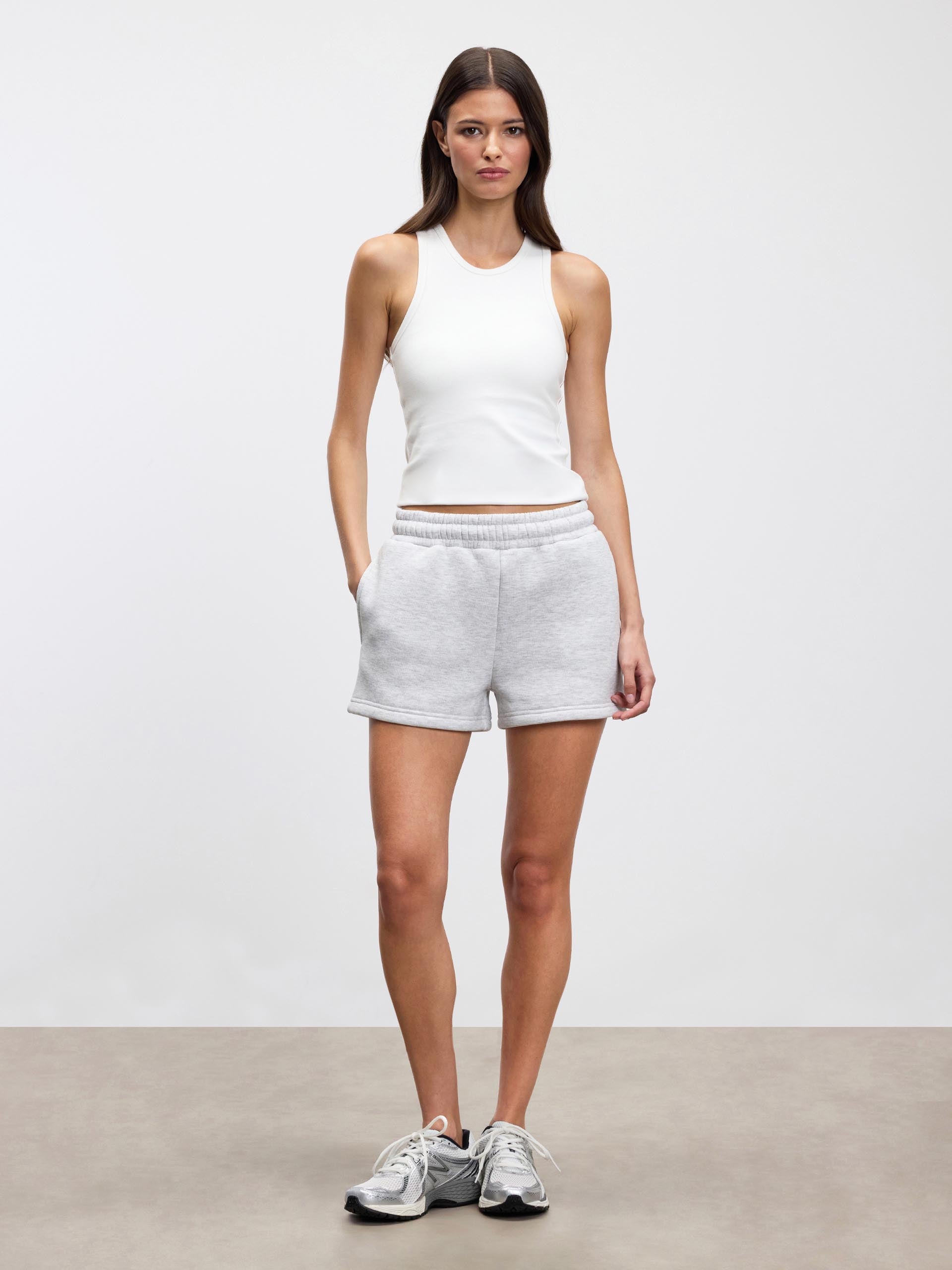 Womens Neoprene Short in Marl Grey