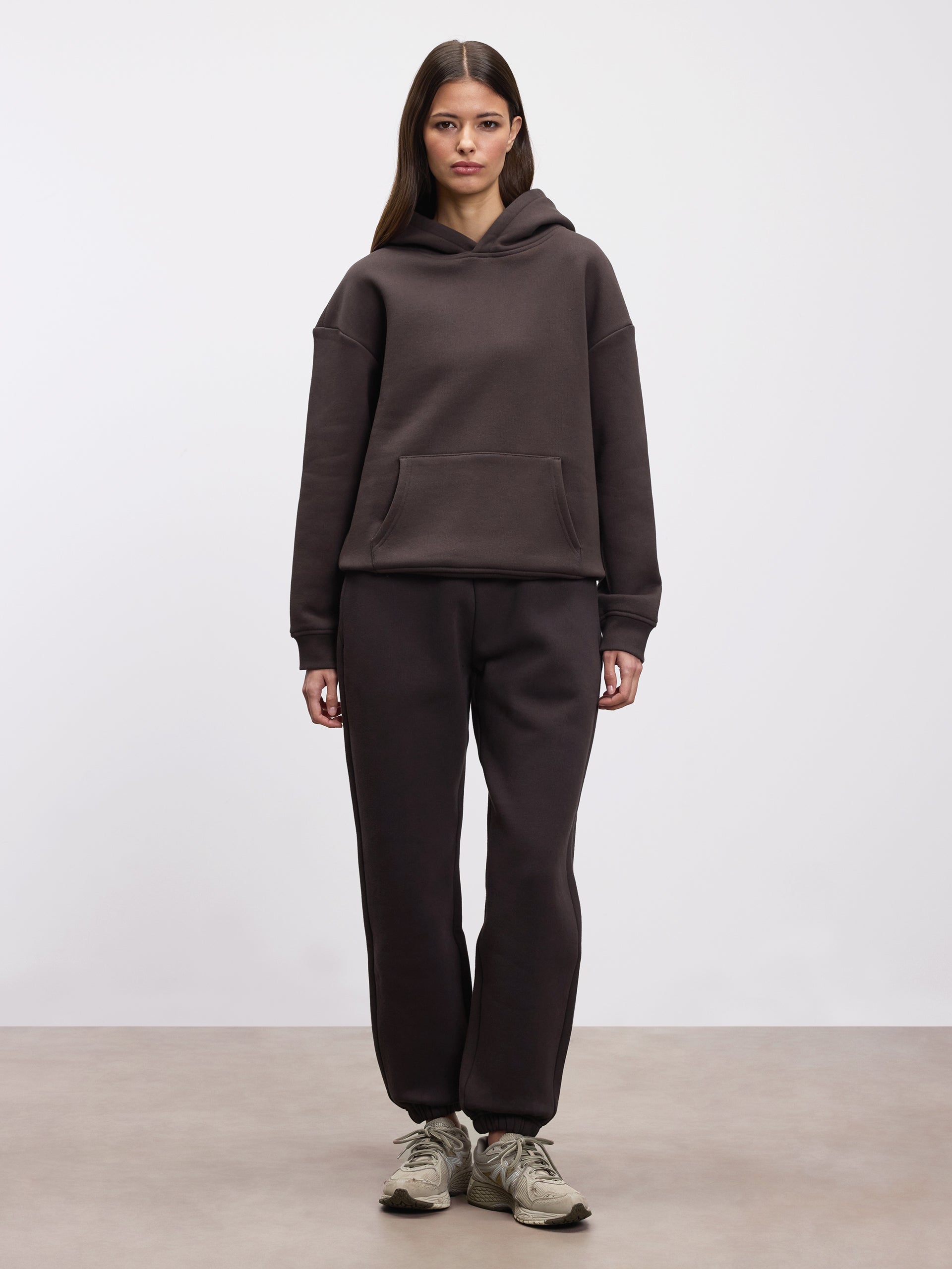 Womens Relaxed Hoodie in Brown