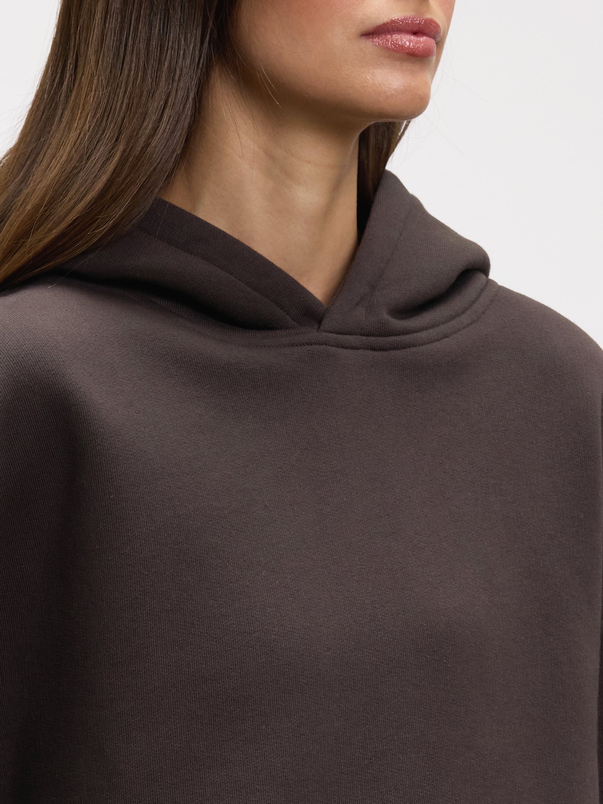 Womens Relaxed Hoodie in Brown