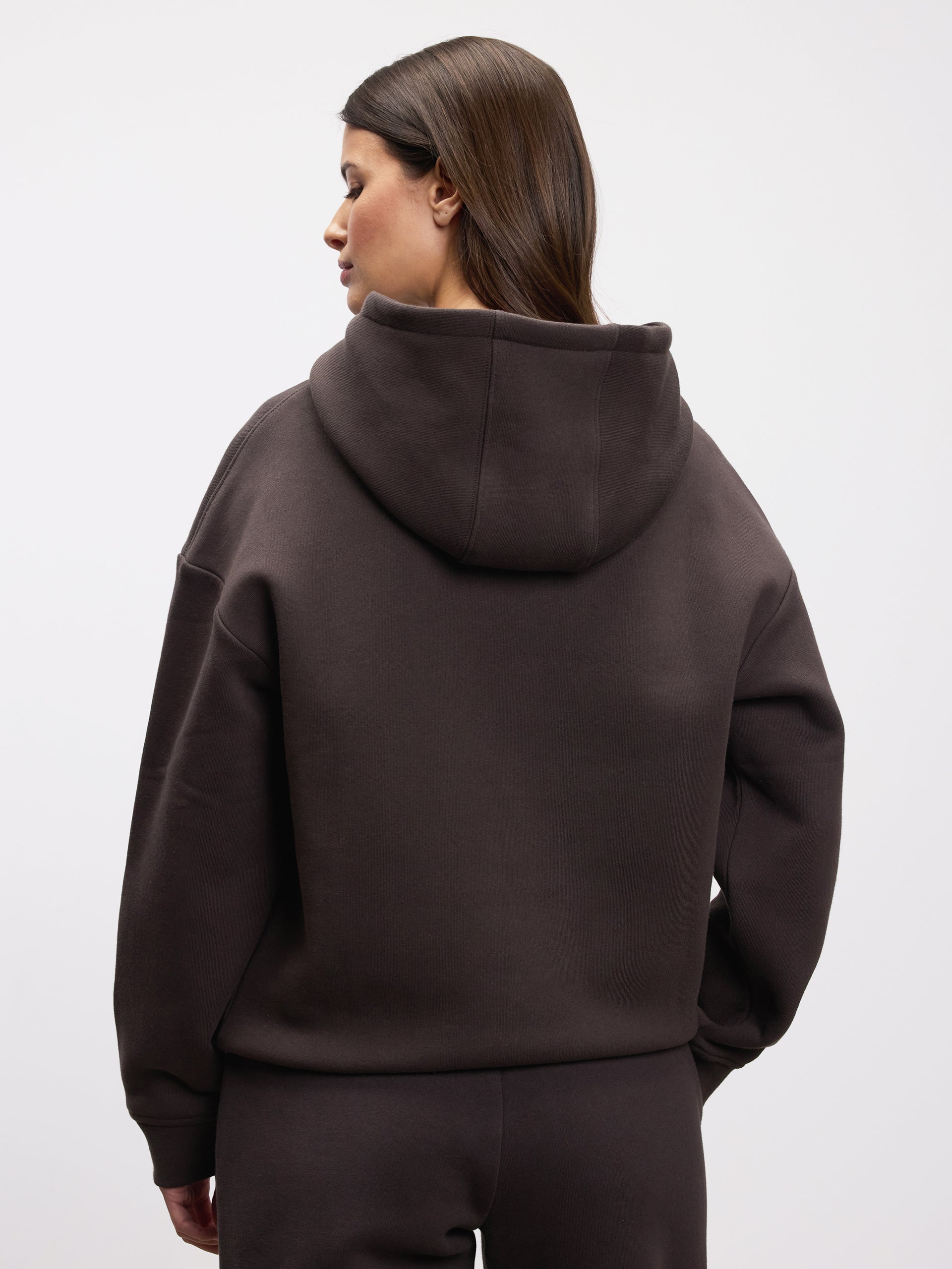 Womens Relaxed Hoodie in Brown