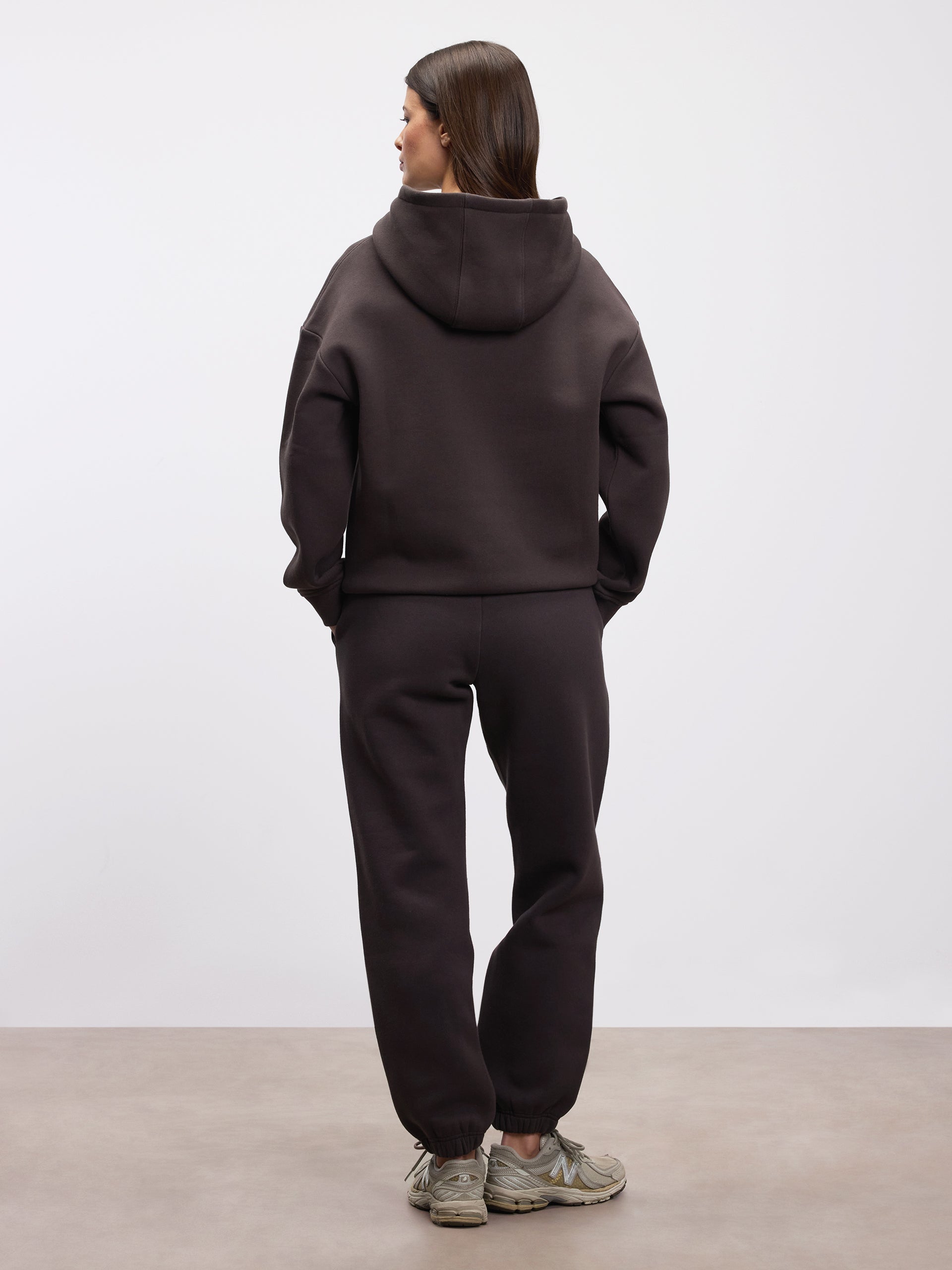 Womens Relaxed Hoodie in Brown