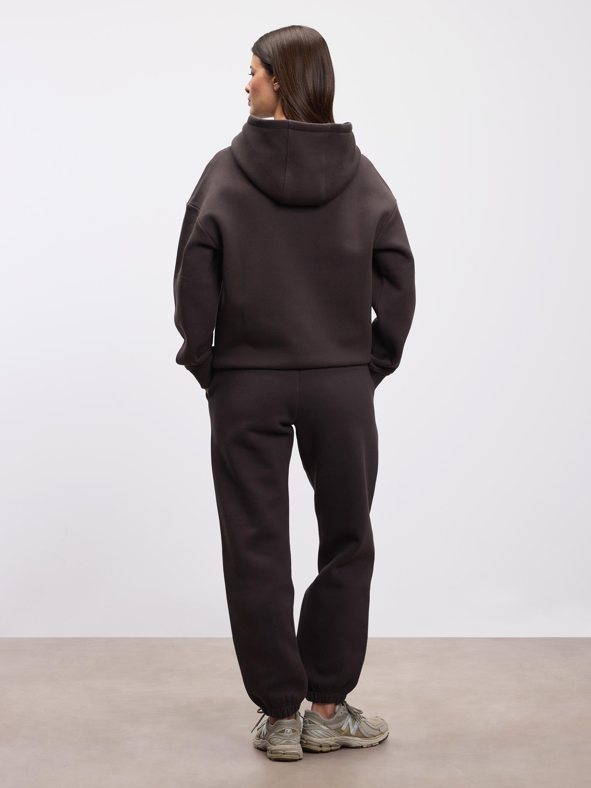 Womens Relaxed Hoodie in Brown
