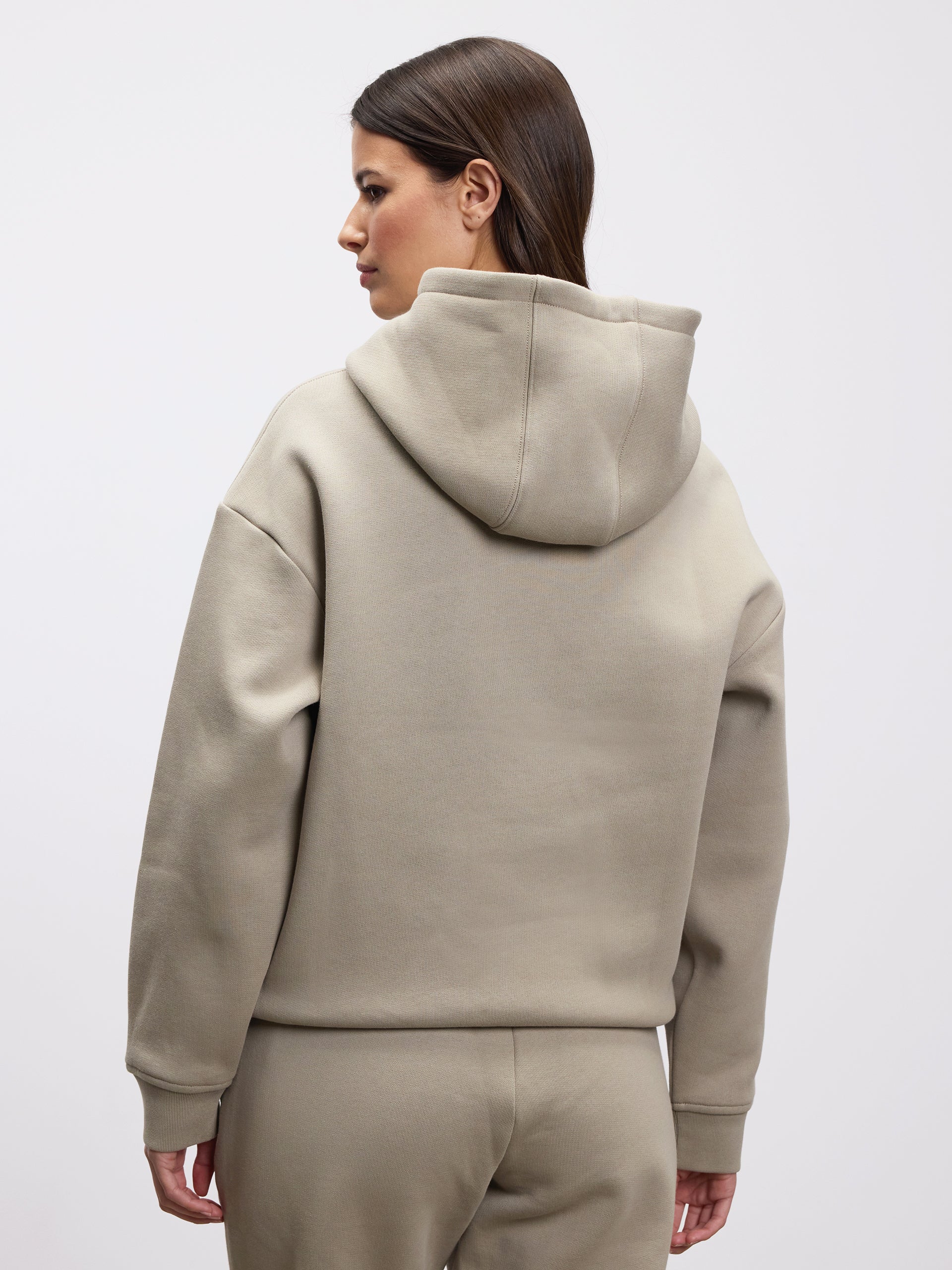 Womens Relaxed Hoodie in Stone