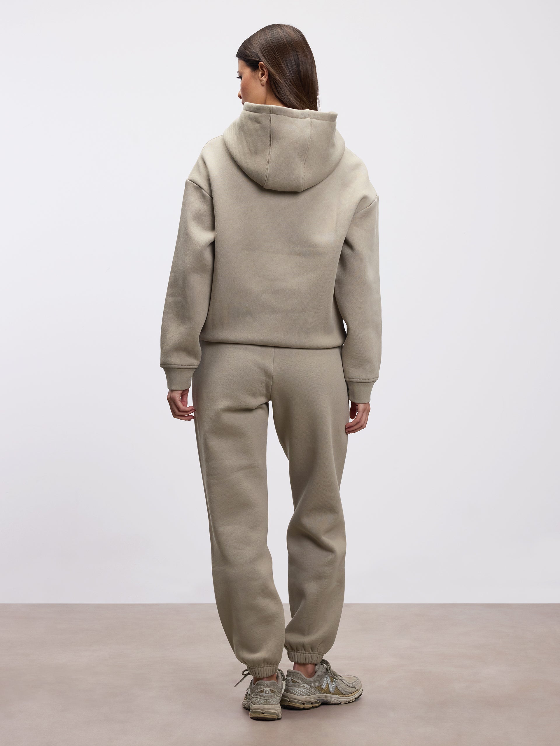Womens Relaxed Hoodie in Stone