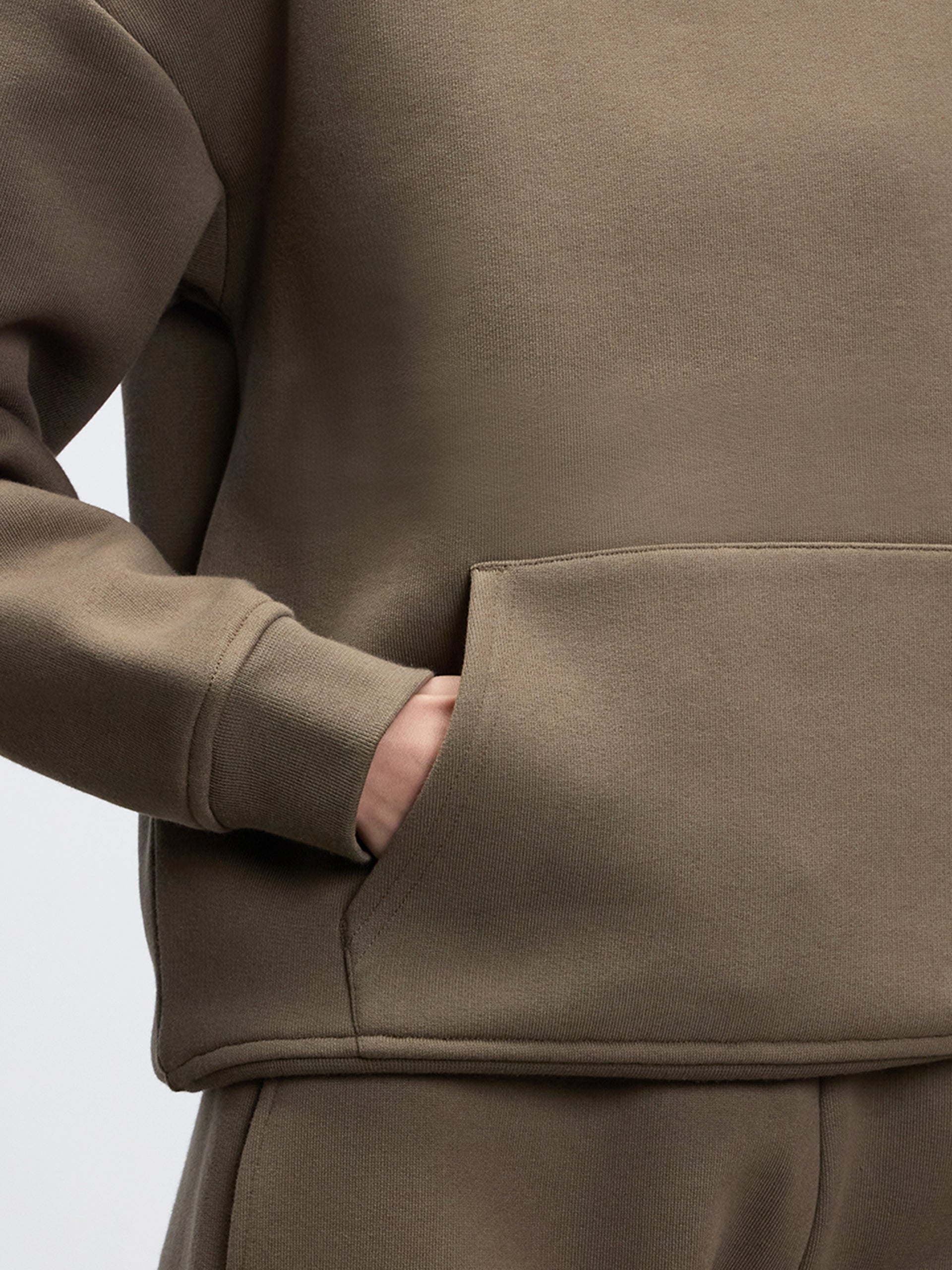 Womens Relaxed Hoodie in Taupe
