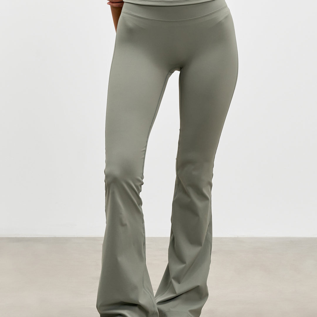 Womens Active Flared Legging in Sage