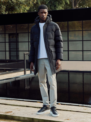 Mid Length Parka in Black