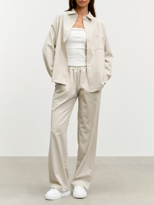 Womens Pull On Trouser in Stone