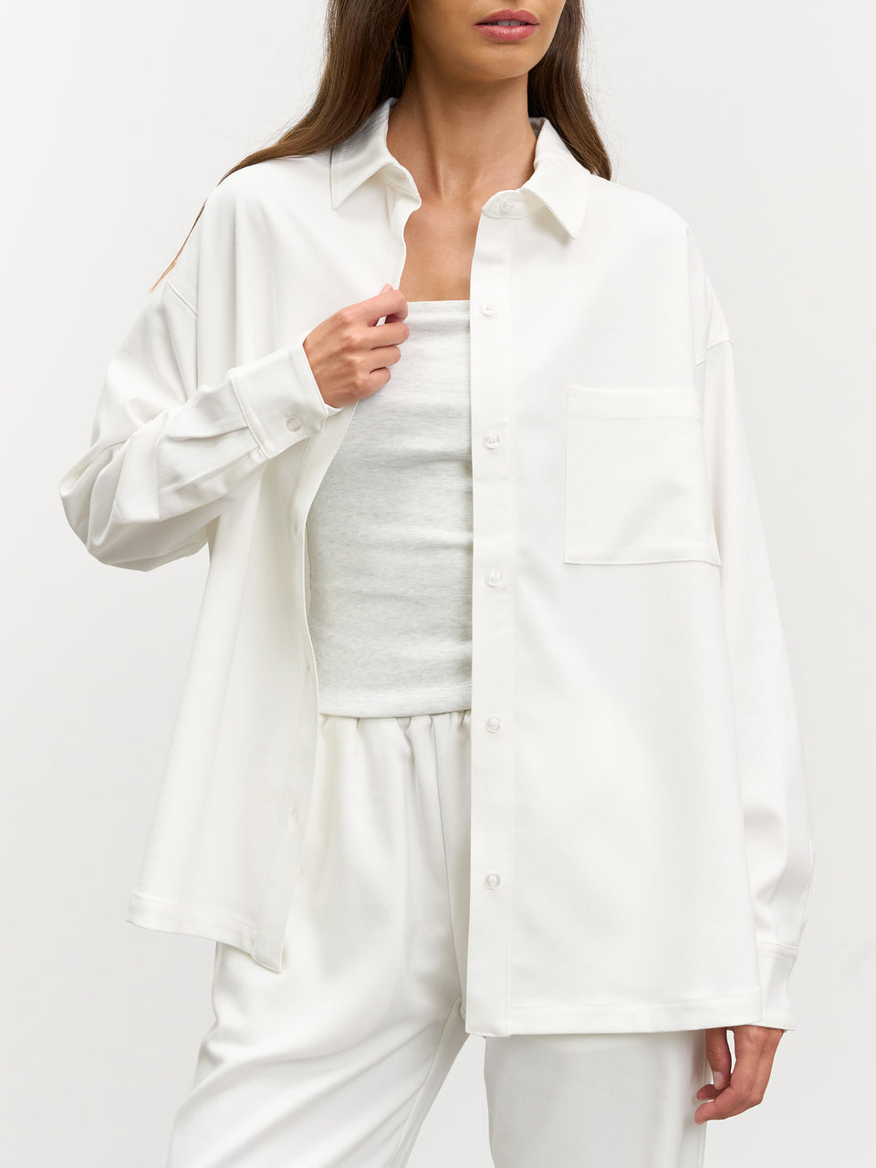 Womens Relaxed Shirt in White