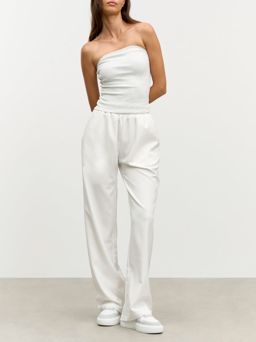 Womens Pull On Trouser in White