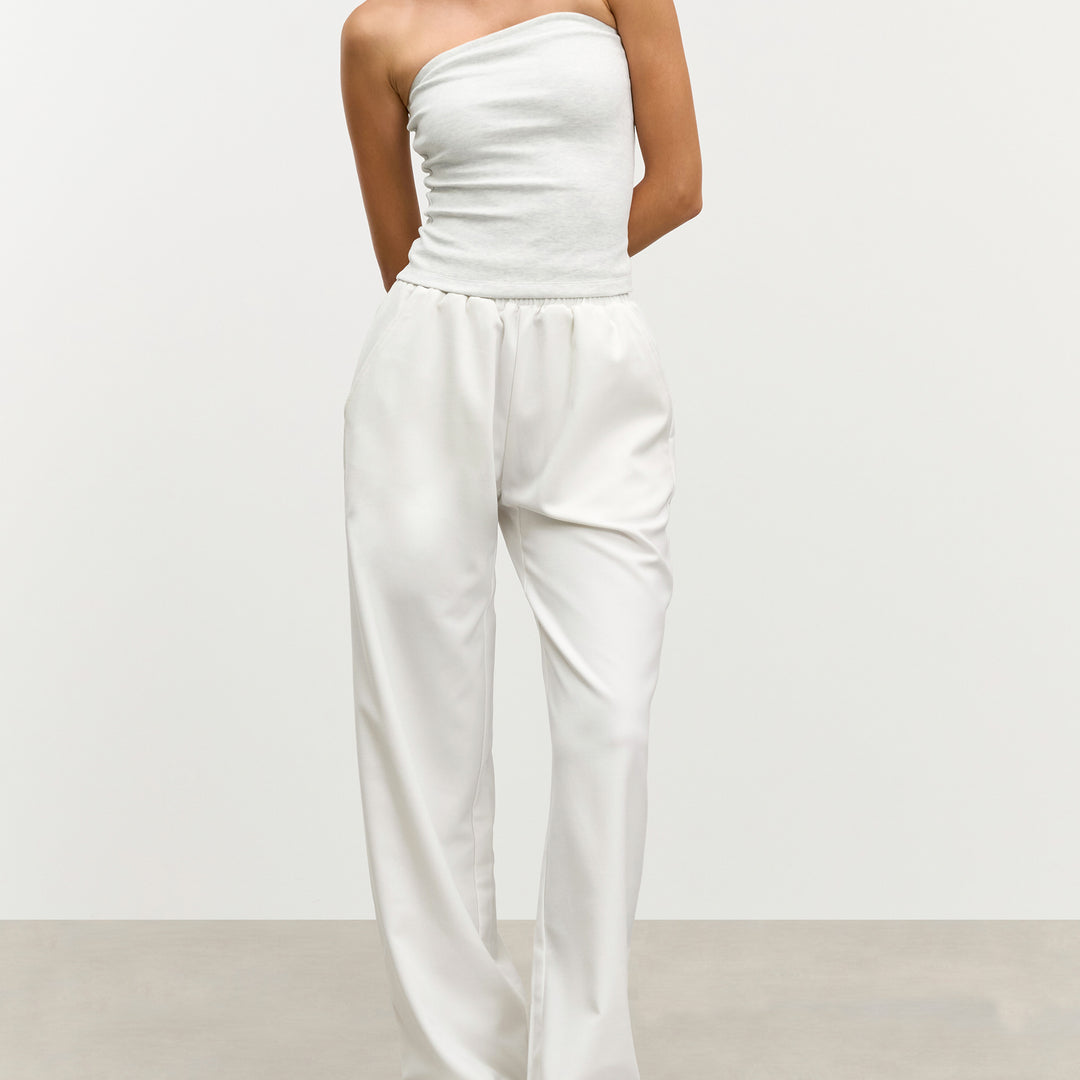 Womens Pull On Trouser in White