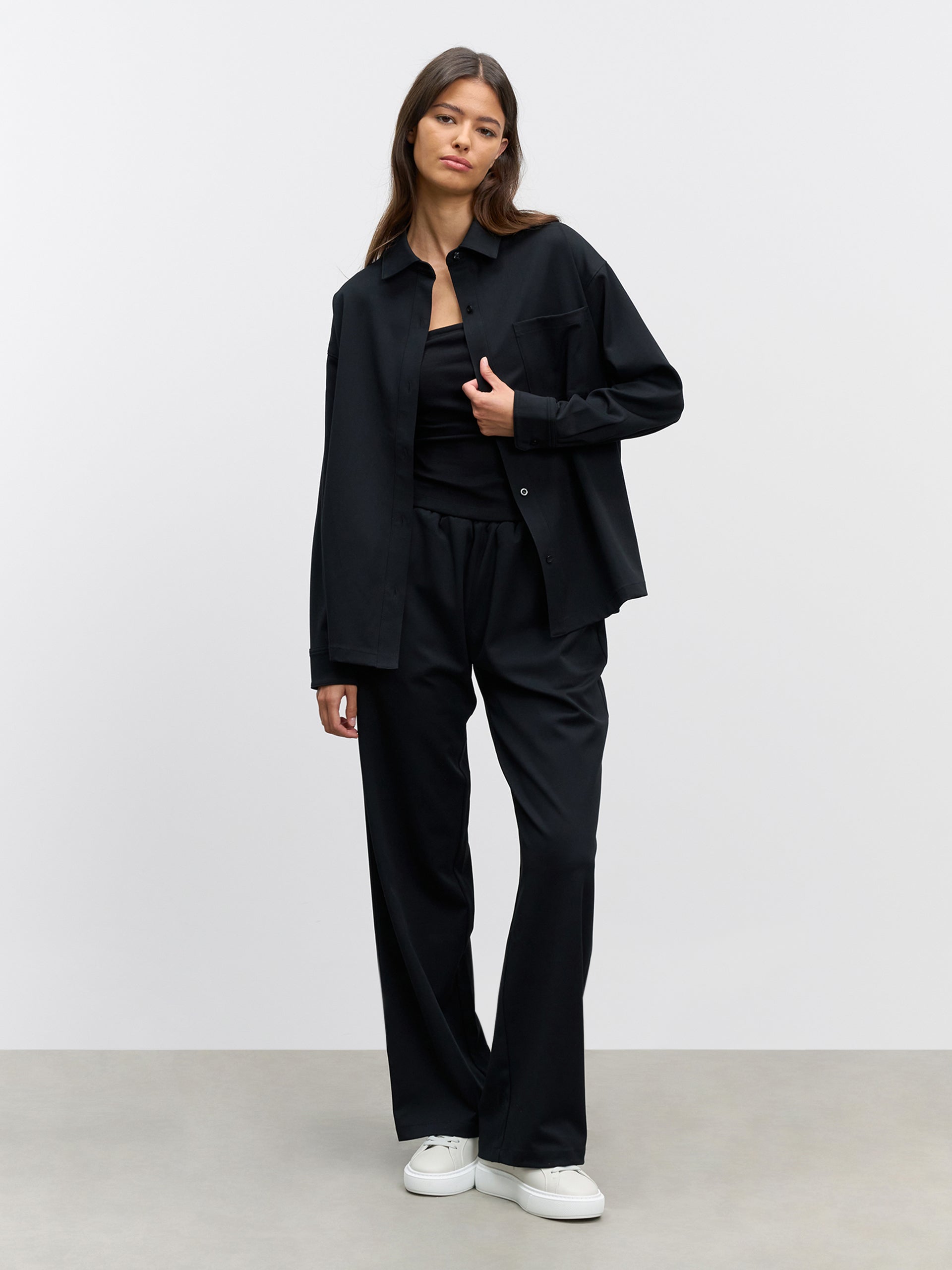 Womens Pull On Trouser in Black