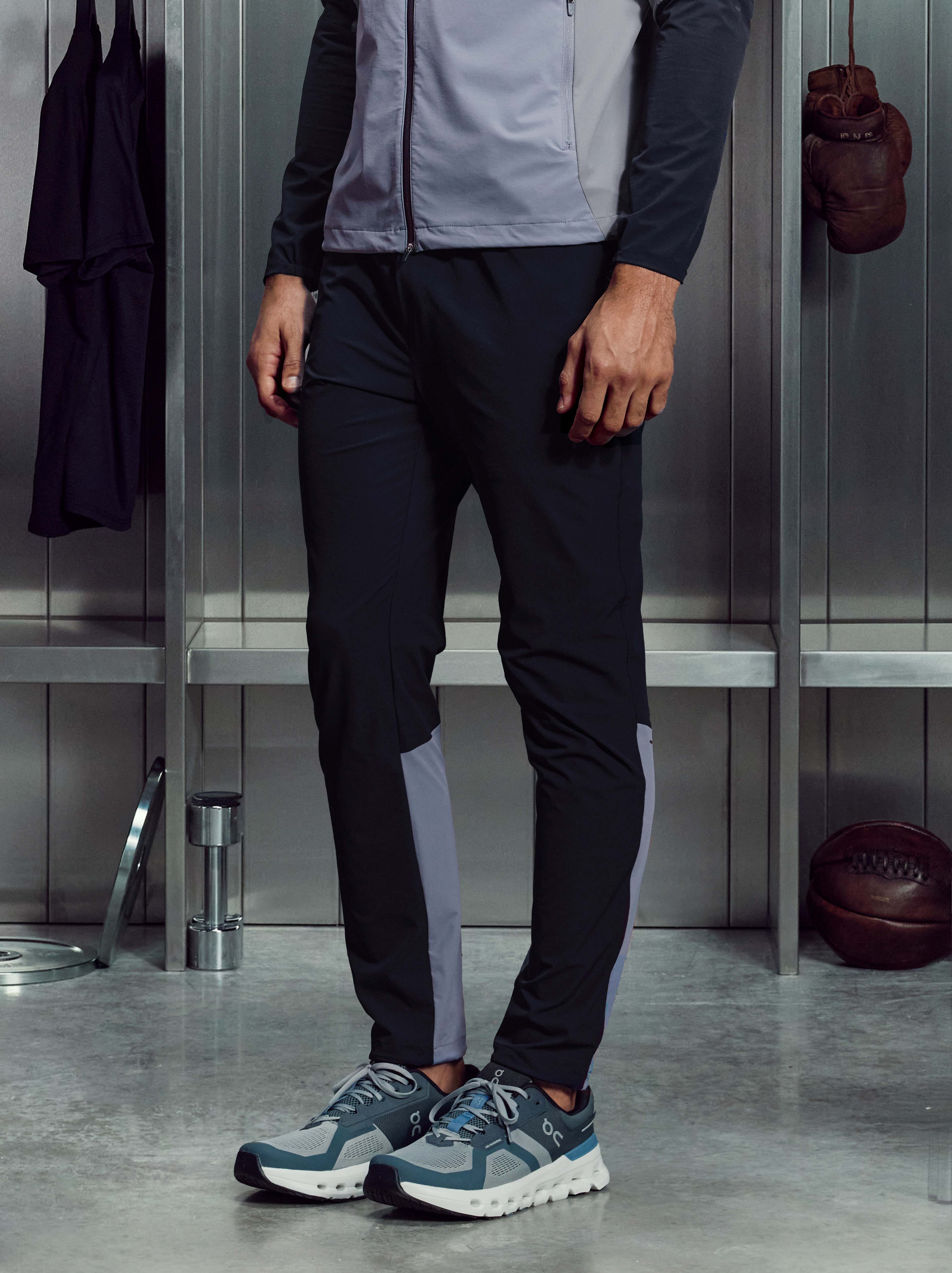 Active Colour Block Trackpant in Navy