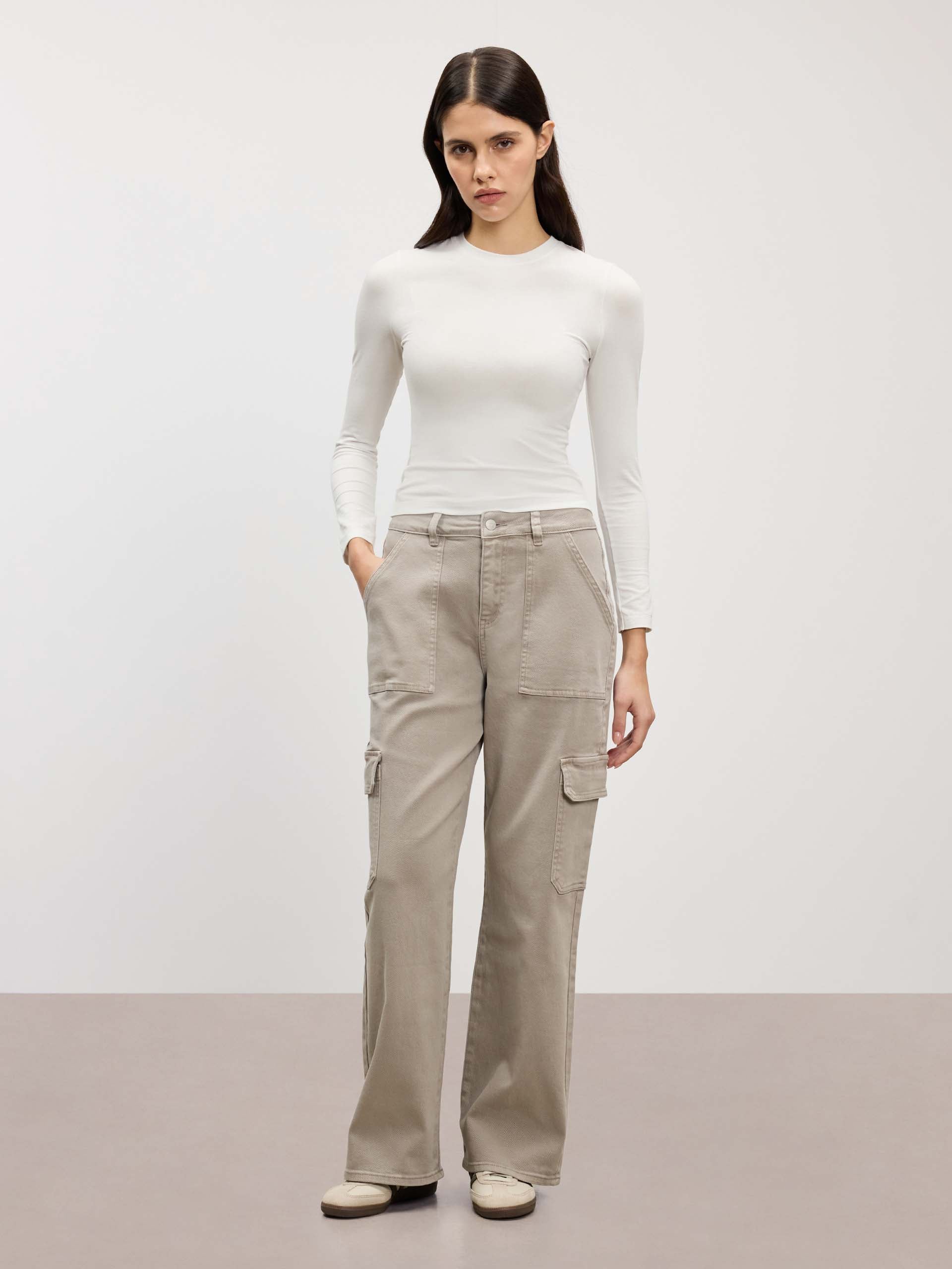 Womens Carpenter Pant in Stone