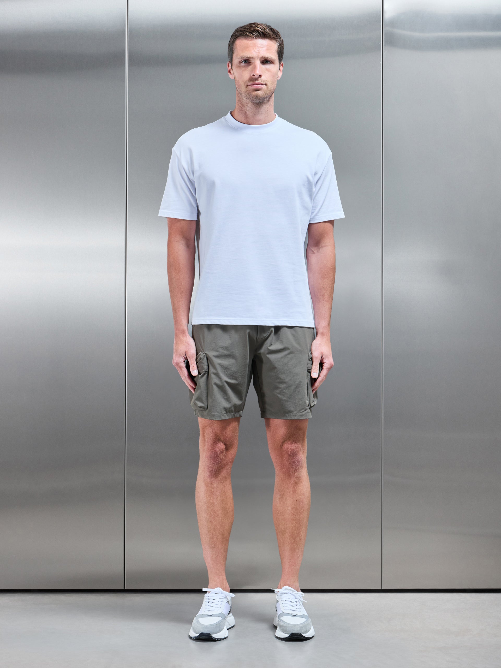 3D Pocket Cargo Short in Olive