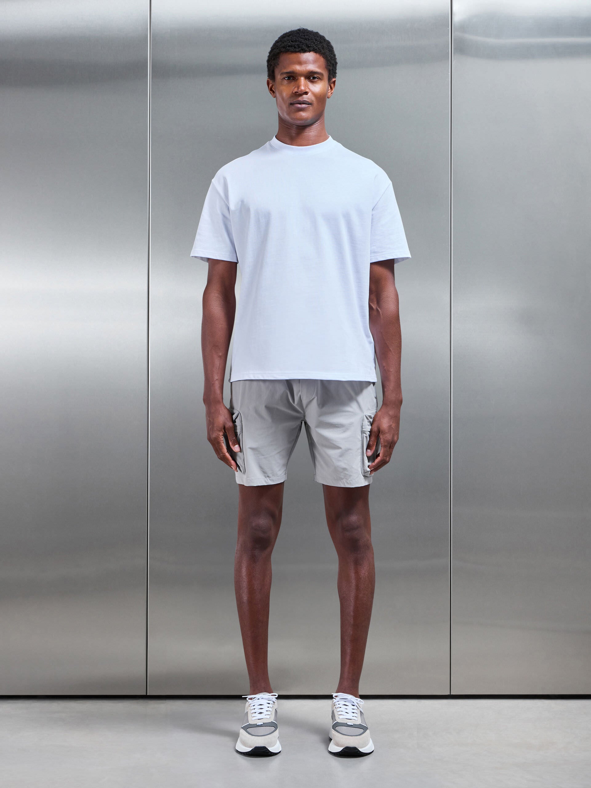 3D Pocket Cargo Short in Stone