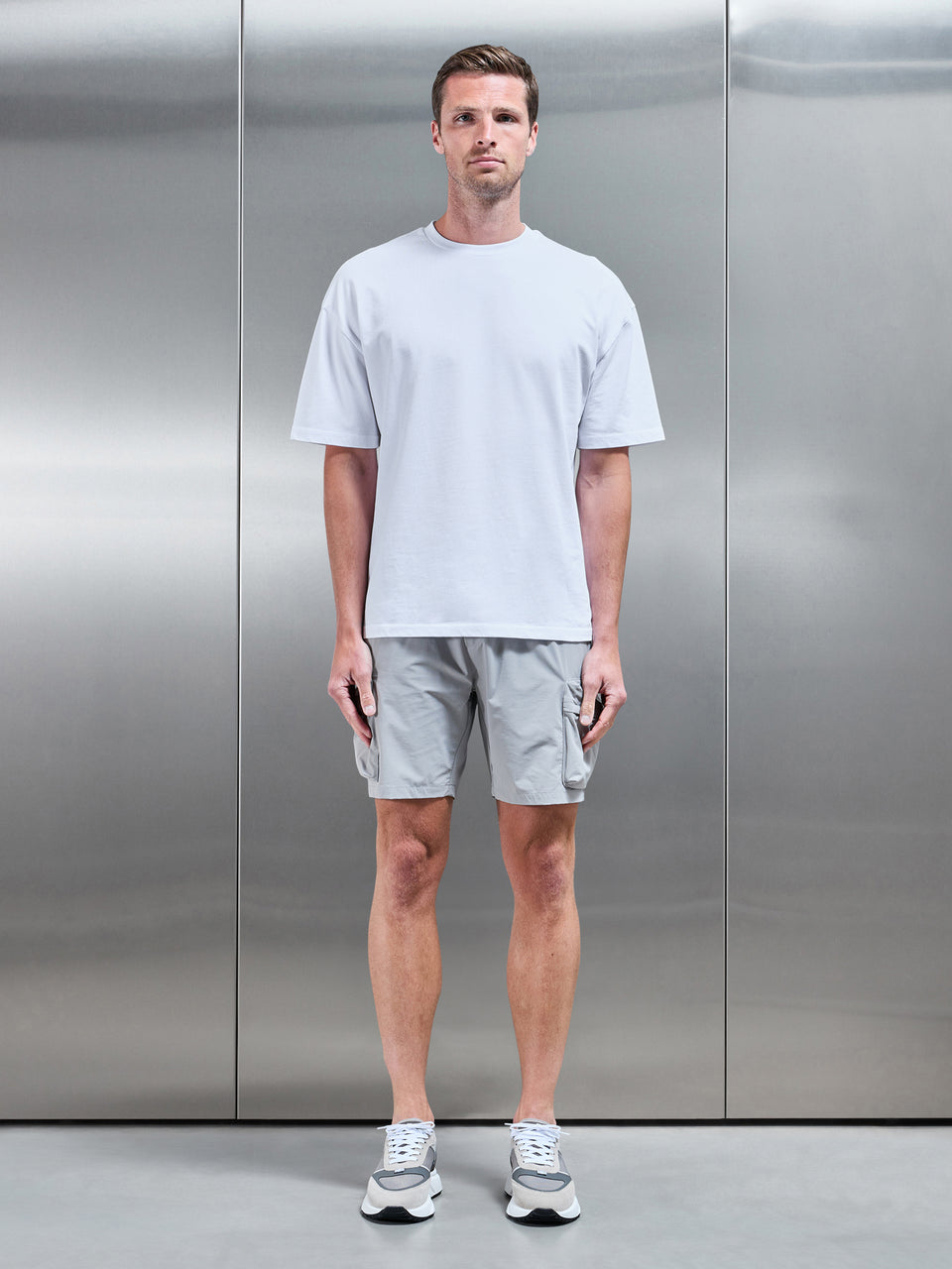 3D Pocket Cargo Short in Stone