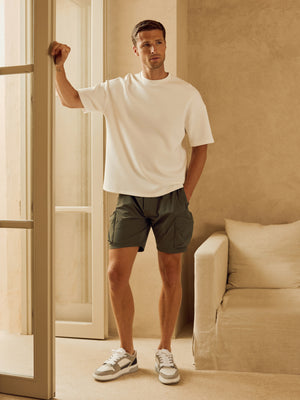 3D Pocket Cargo Short in Olive