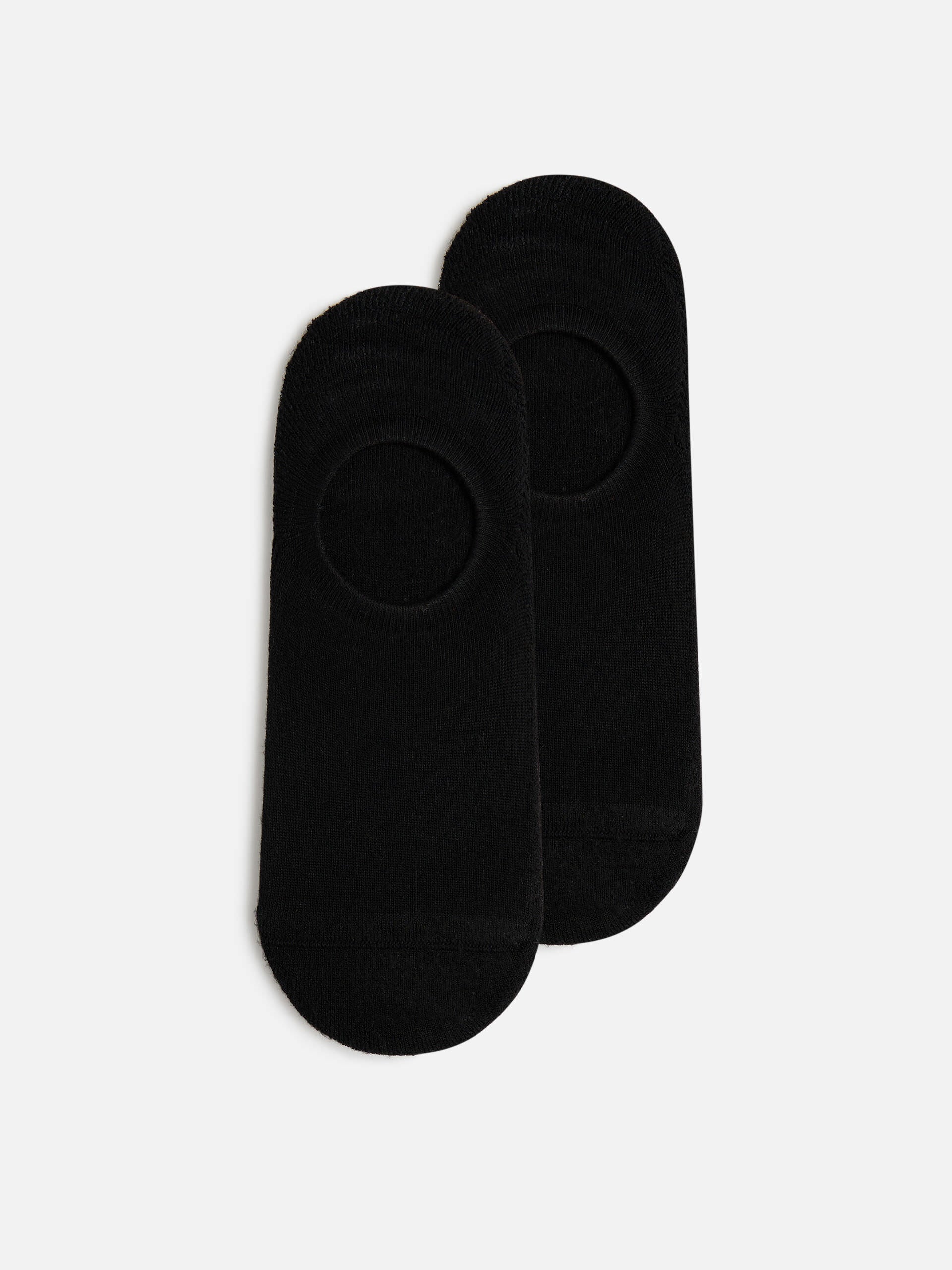 3 Pack Invisible Cushioned Sock in Black White Marl Grey