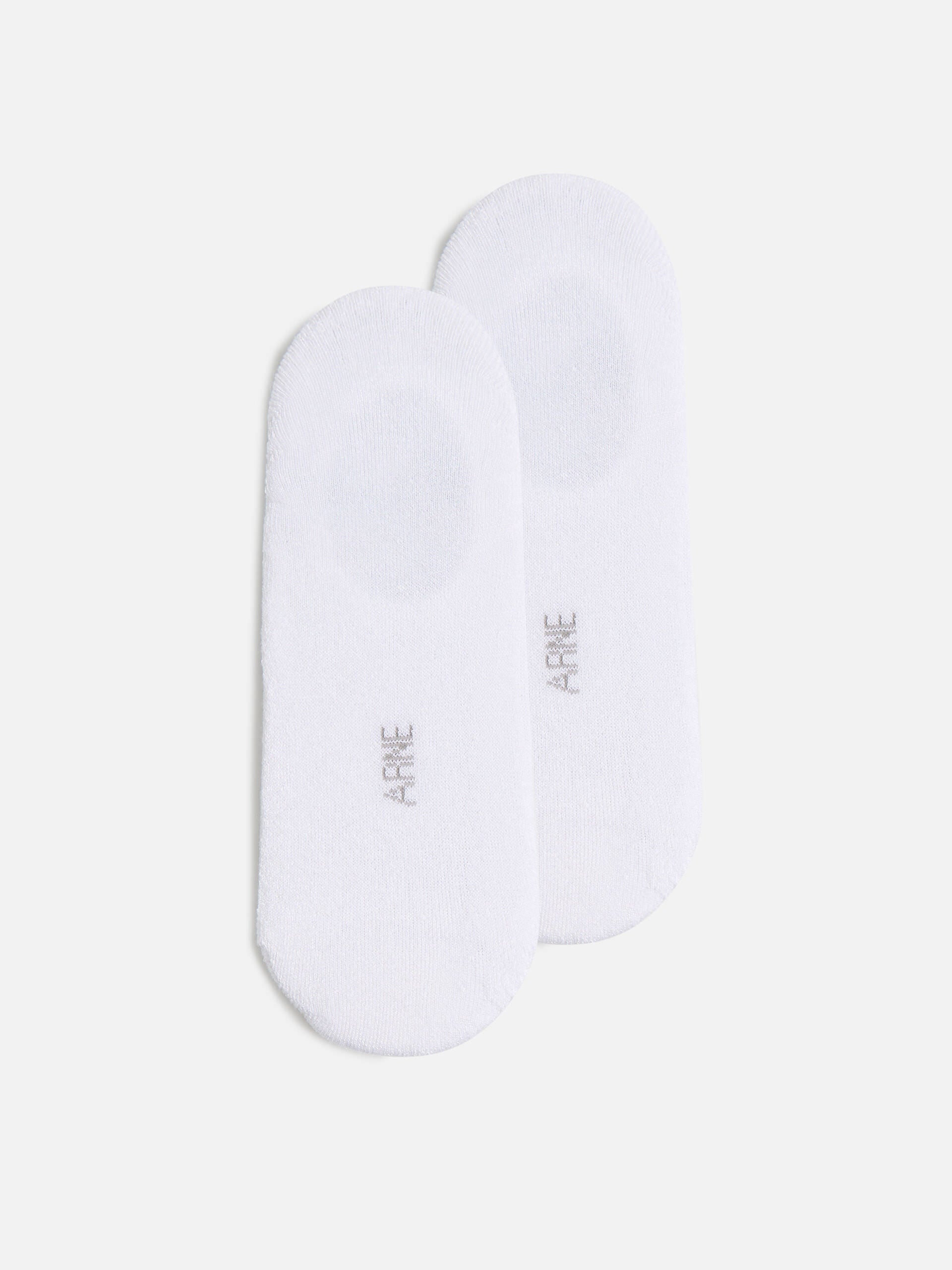 3 Pack Invisible Cushioned Sock in White