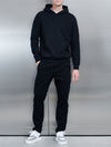 Relaxed Fit Cotton Cargo Pant in Black