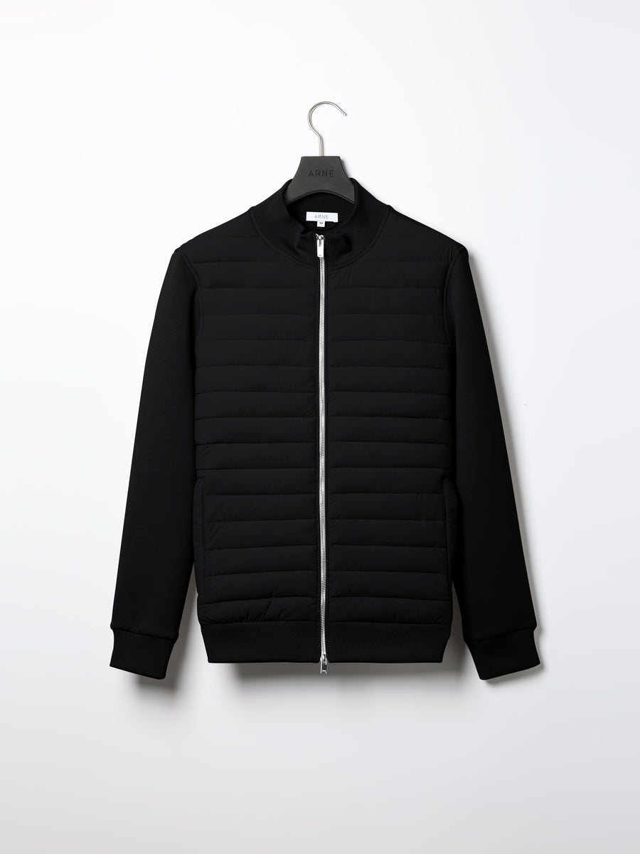 Hybrid Quilted Jacket in Black