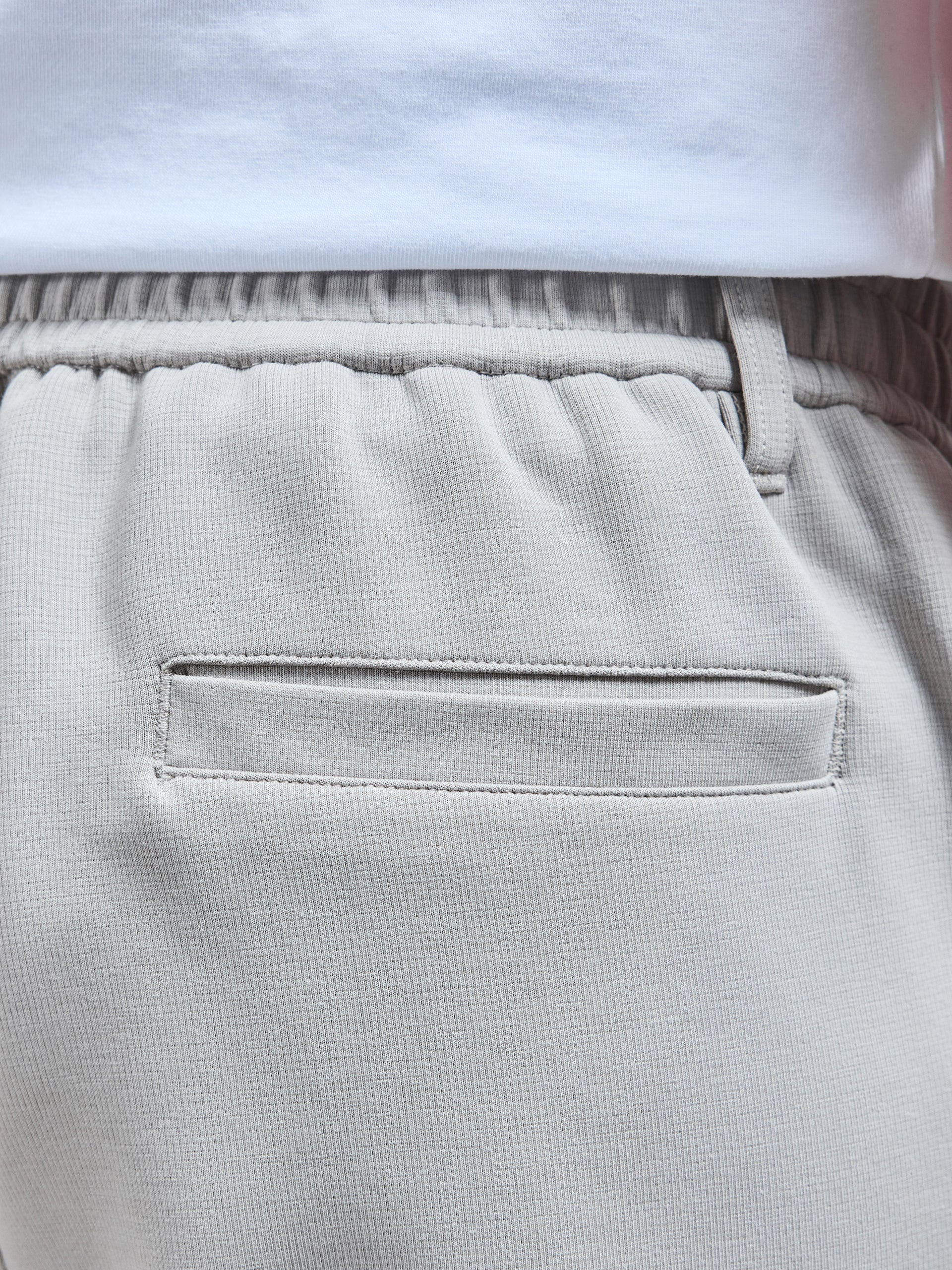 Tailored Interlock Chino Trouser in Stone