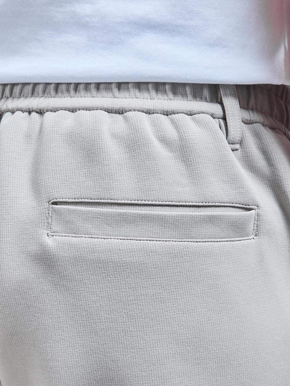 Tailored Interlock Chino Trouser in Stone