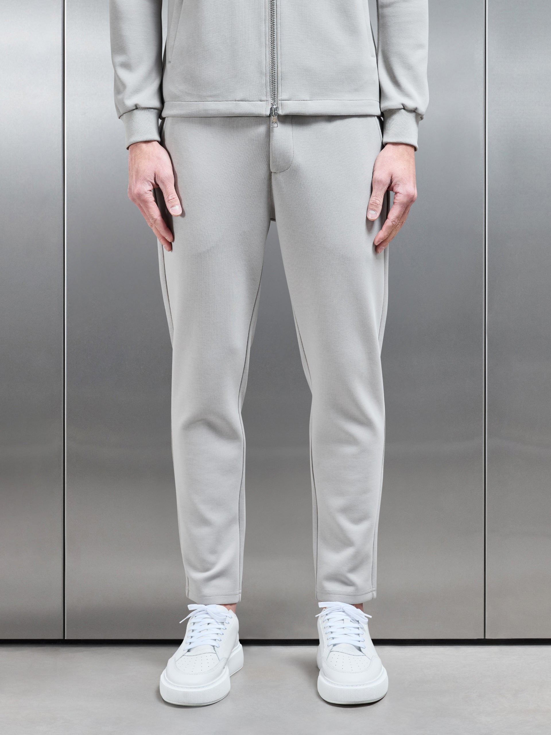 Tailored Interlock Chino Trouser in Stone