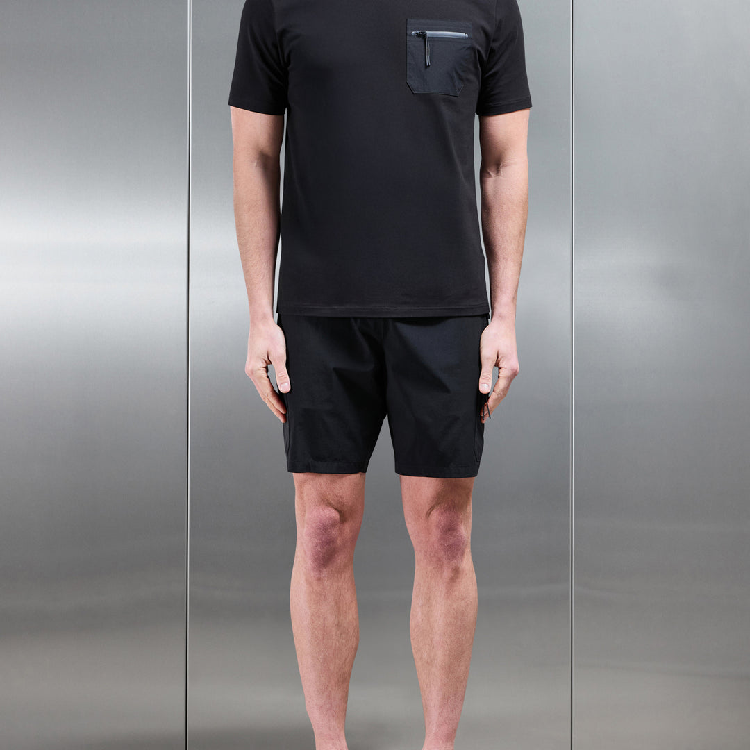 Active Cargo Short in Black