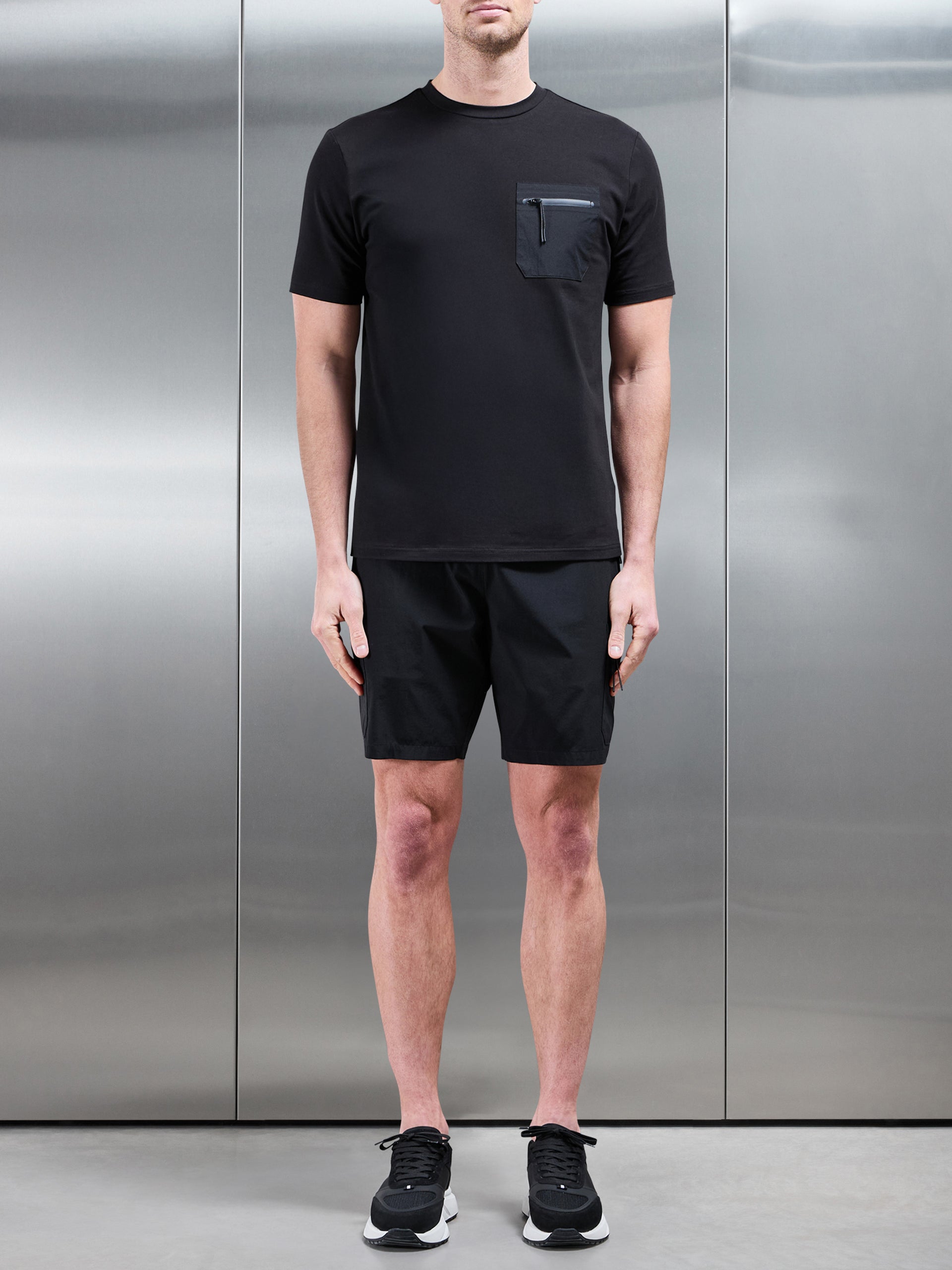 Active Cargo Short in Black