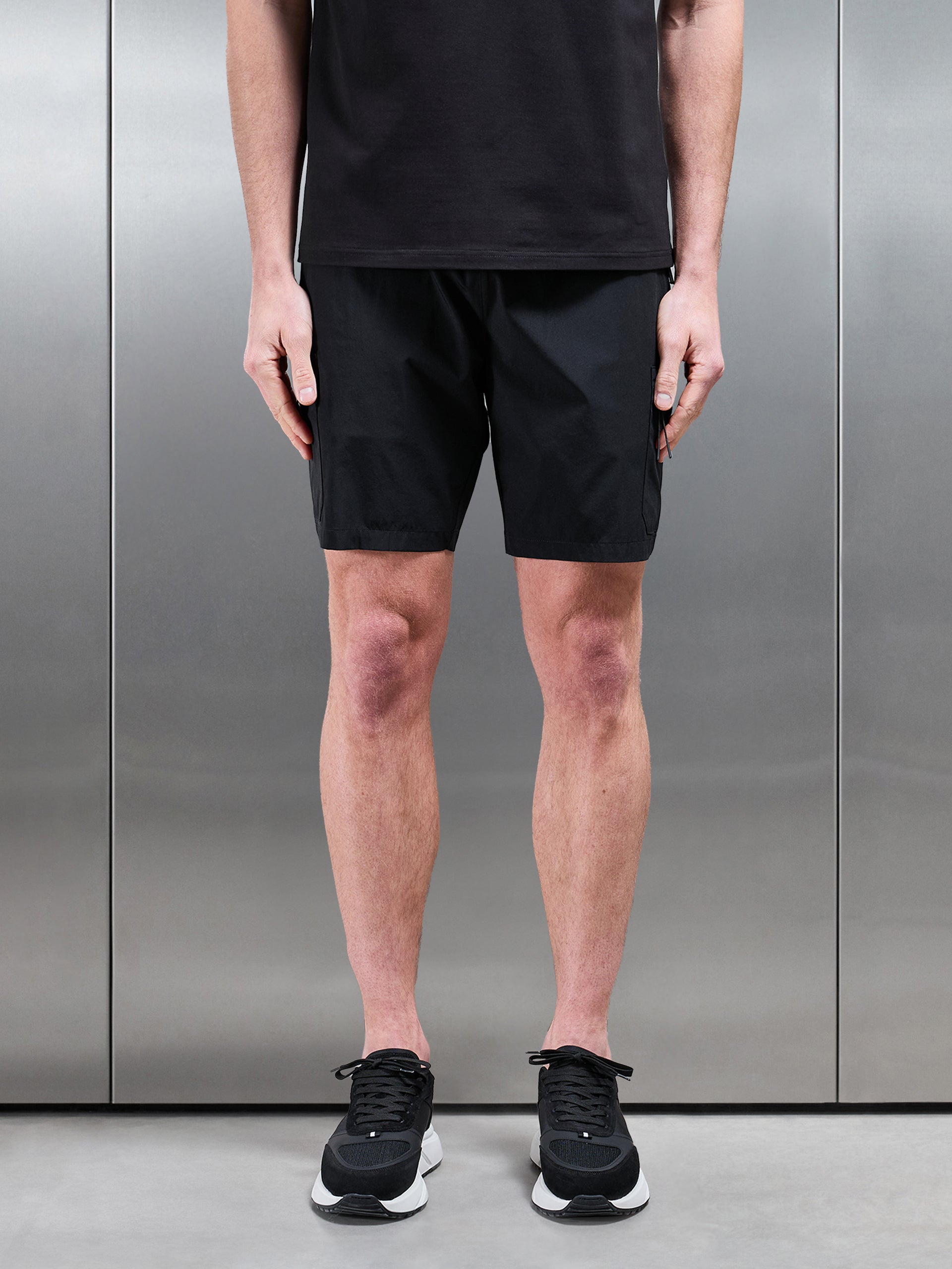 Active Cargo Short in Black