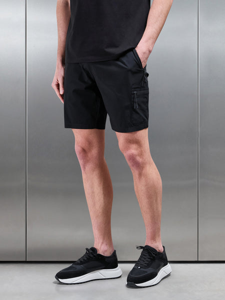 Active Cargo Short in Black