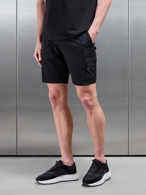 Active Cargo Short in Black