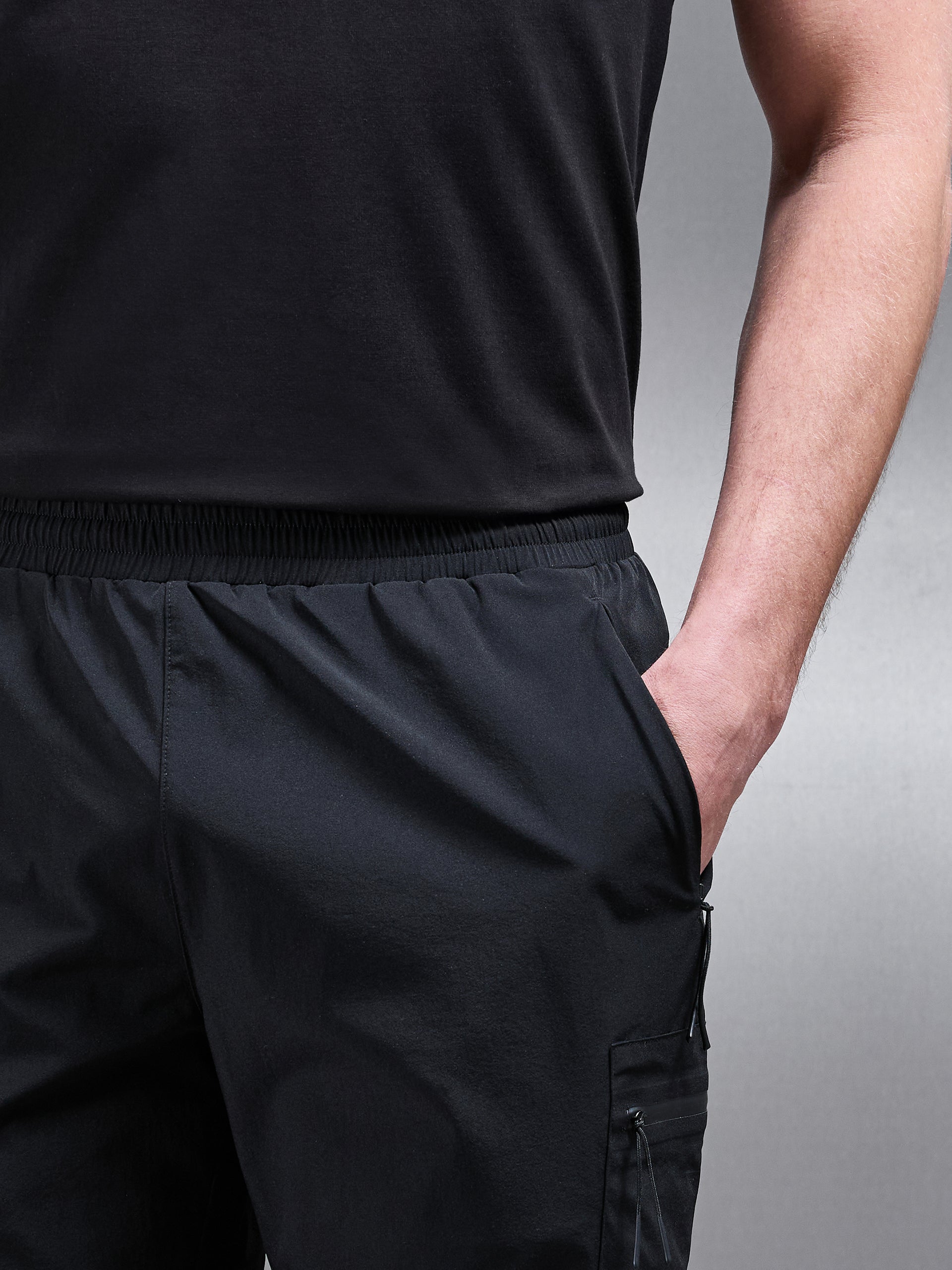 Active Cargo Short in Black