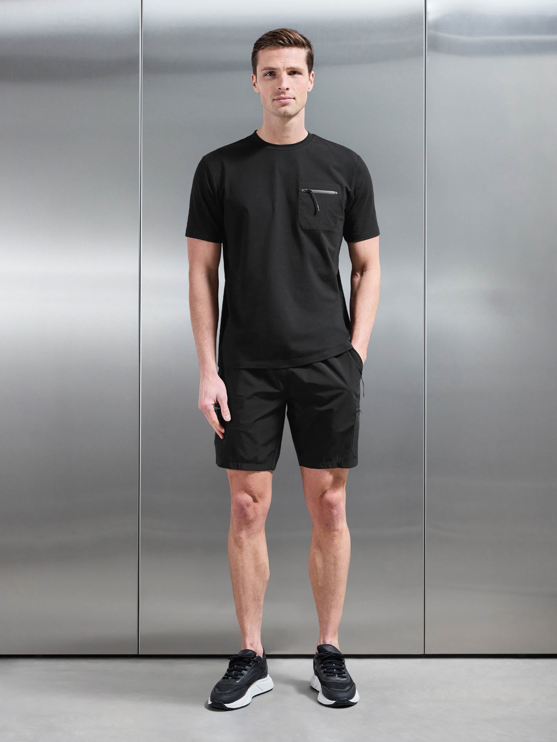 Active Cargo Short in Black