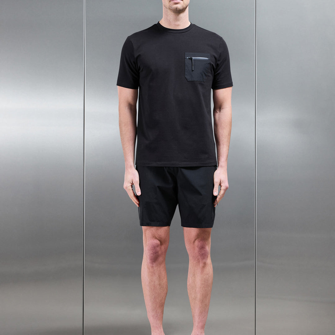 Active Cargo Short in Black