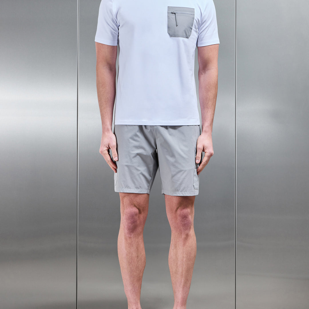 Active Cargo Short in Mid Grey