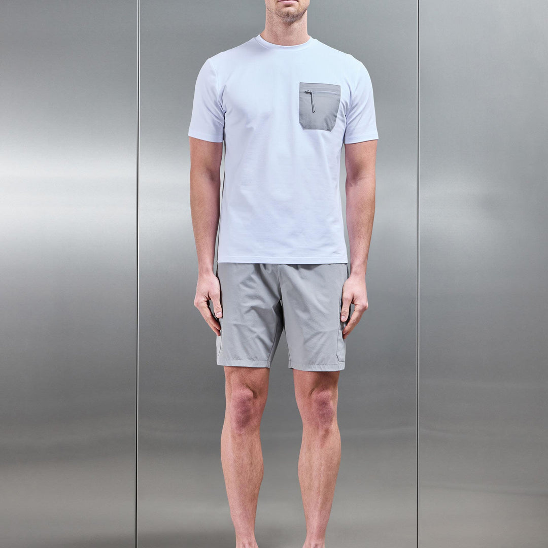 Active Cargo Short in Mid Grey