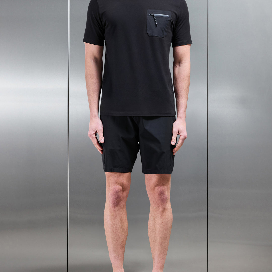 Active Cargo T-Shirt in Black