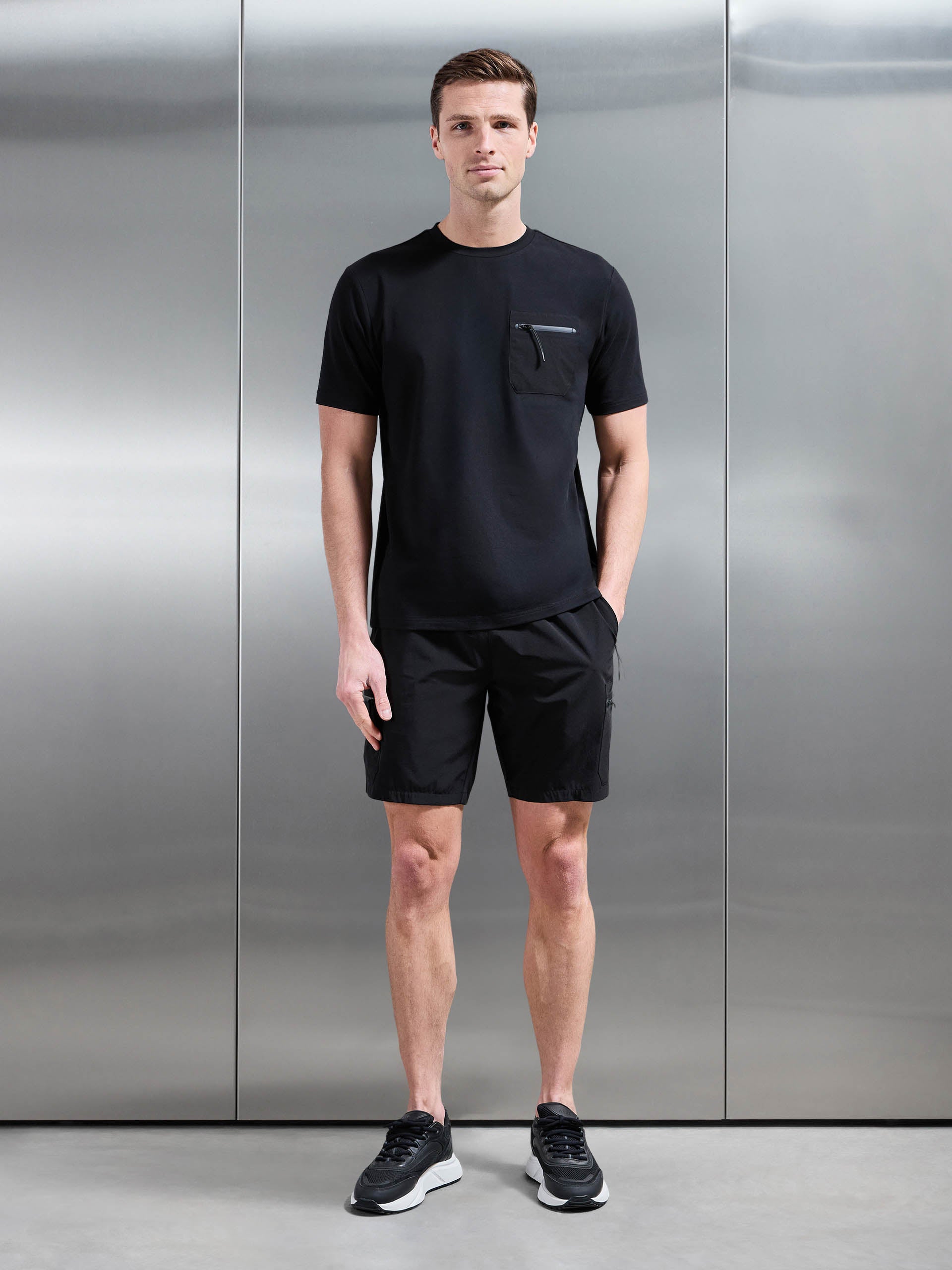 Active Cargo Short in Black