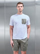 Active Cargo T-Shirt in White Olive